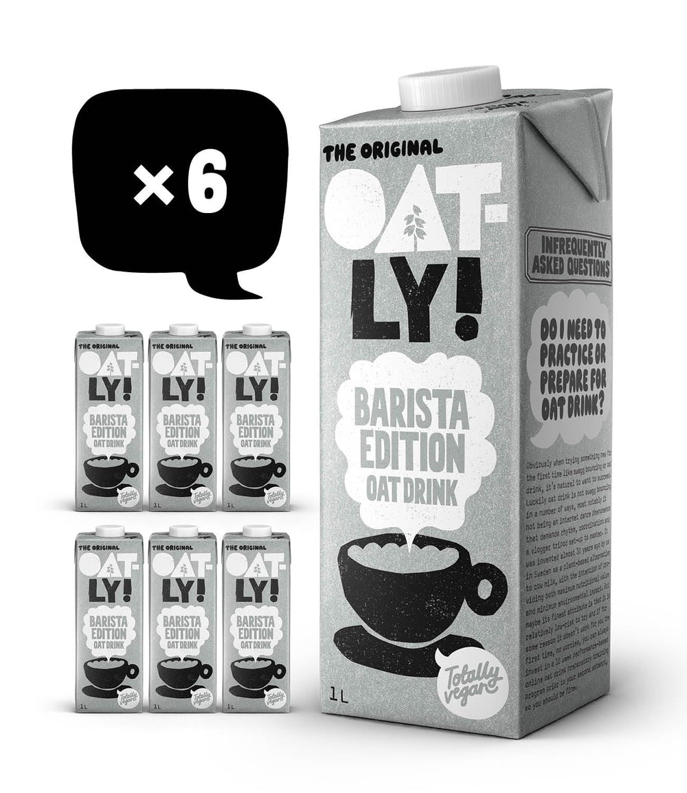 Oatly Barista Haferdrink Barista Edition, lunga durata 1 litro (confezione da 6)