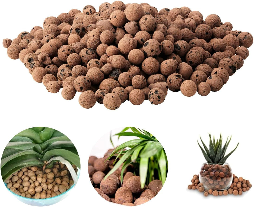 Granuli di argilla a grana grossa, Granuli di argilla espansa, Granuli vegetali, Substrato per piantagione idroponica in argilla espansa 1 litro, Granuli di argilla granulata da 5-8 mm