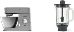 Kenwood Chef KVC3110S Robot da Cucina, Ciotola in Acciaio Inossidabile da 4,6 L Mother & Baby Naty Shop Chef Pacchetto Accessori per Frullatore in Vetro da 4,6 L 1000 W