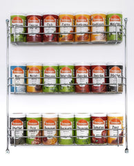 Ostmann Gewürze - gefülltes Gewürzregal mit 21 Gewürzdosen | Set aus Gewürze, Kräuter, Gewürzmischungen | zum Aufhängen | per lo Schranktür | Mangia: 1 Stück