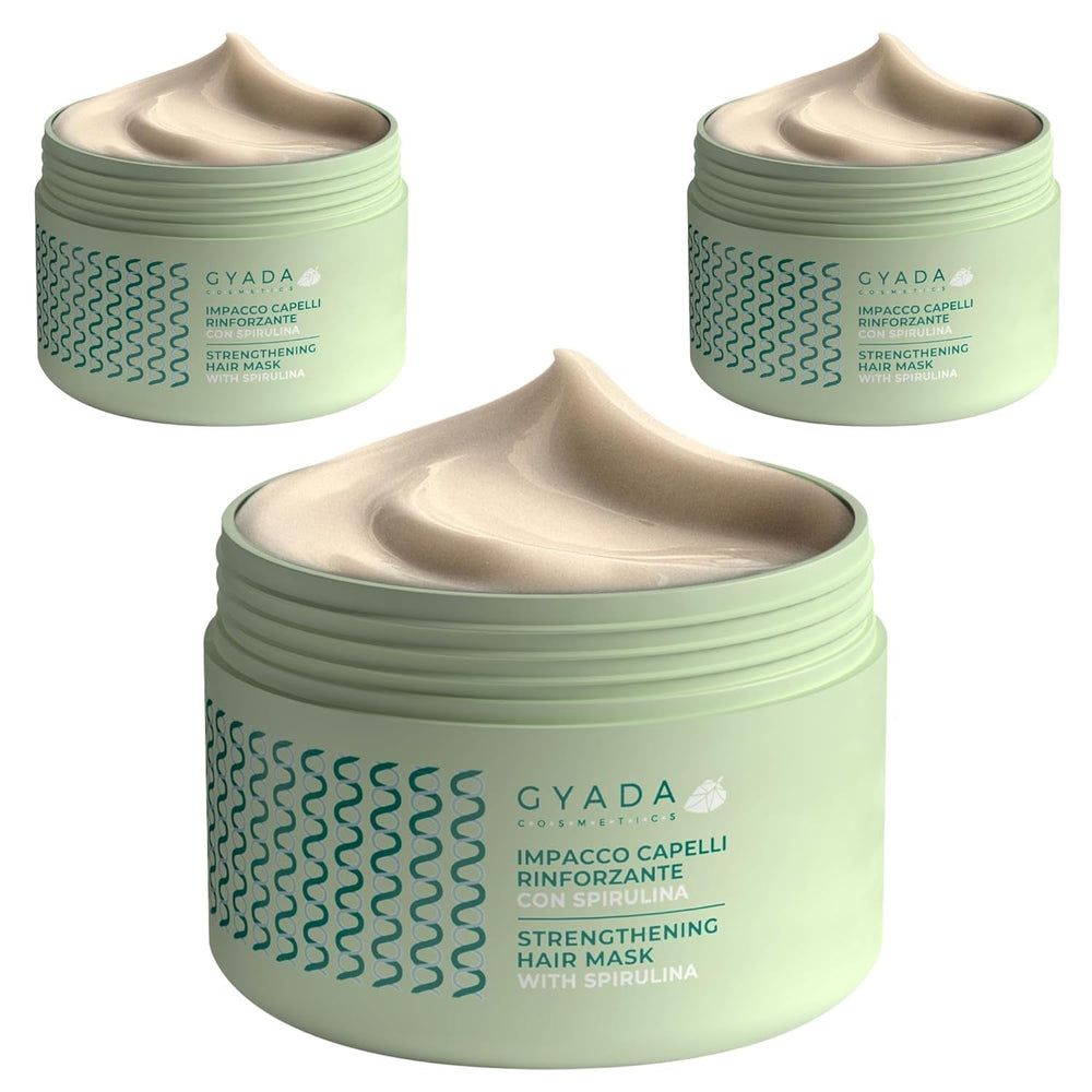 Confezione rinforzante per capelli Spirulina 3 pezzi x 250 ml Cura dei capelli Naty Shop Titolo predefinito