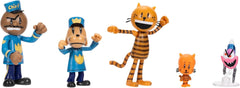 Set multipack di action figure del film Dog Man di Jakks Pacific, include figure mobili da 6 cm: giocattoli ispirati al film, Lil Petey, Petey, Chief e Flippy! Action figure del Naty Shop