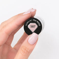 Smalto UV Semilac Hybrid 587 Tea Rose 7ml Collezione Fiori