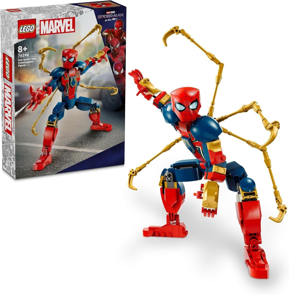 LEGO Marvel Iron Spider-Man Mattoncini da costruzione Supereroe Action Toy per bambini 8+ Set di armature per ragazzi e ragazze Modello costruibile Avengers Idea regalo per i fan dei film Marvel 76298 Set di costruzioni Besuche den LEGO-Store Titolo predefinito