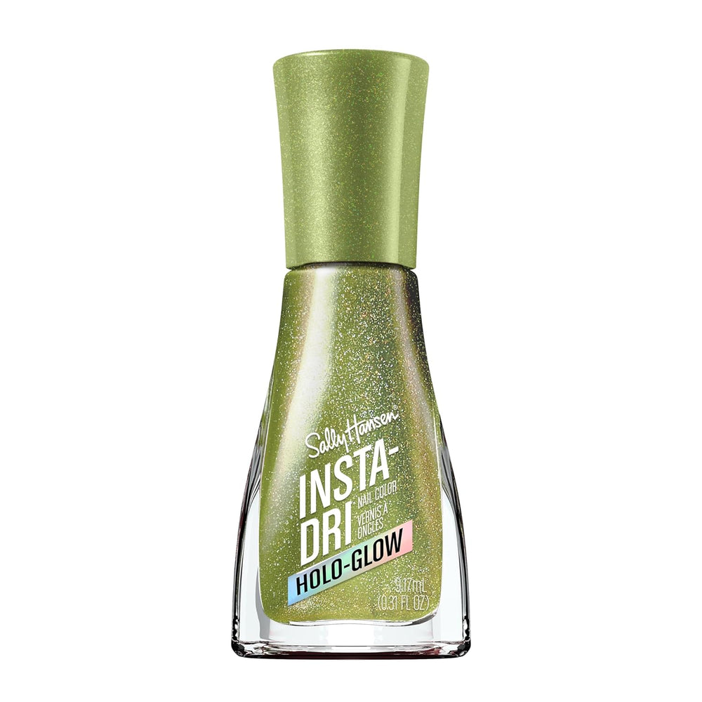 Insta-Dri Holo-Glow, Limelight, Smalto per unghie, Facile da usare, Lunga durata, Bellissimi colori, Facile da applicare sulle unghie, Senza scheggiature, 19 ml