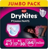 Huggies Drynites Scutece de noapte foarte absorbante pentru fete Mama si Copilul Naty Shop 4-7 Jahre (64Er Pack) 64 Stück