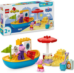 LEGO DUPLO La gita in barca di Peppa: costruisci e ricostruisci la barca giocattolo con 2 personaggi, giocattolo creativo, idea regalo per bambini di 2 anni, ragazzi e ragazze 10432 Set da costruzione Besuche den LEGO-Store Titolo predefinito