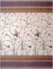 Cuvertură de pat Bassetti Fong, 100 57 fire per cm² / umplutură: 100% bumbac pur, crem, 220X255 cm Paturi si Cuverturi Bassetti Smântână 220X255 Cm