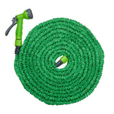 Furtun flexibil de grădină Kinzo 20 m – incl. accesoriu furtun – Furtun flexibil cu cap de pulverizare cu 7 poziții de pulverizare – Plastic – Verde/Gri