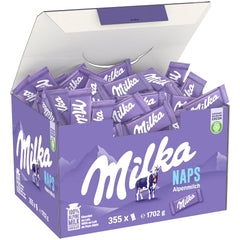 Milka Naps Alpine Milk – Mini quadratini di cioccolato al latte delicato alpino – 1 x 1,7 kg