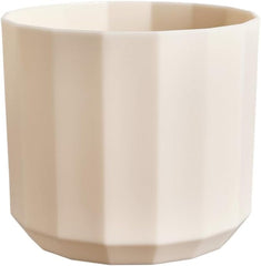 Ghiveci rotund elho Facet 17cm - pentru interior - 100% plastic reciclat - Ø 16,6 x H 14,9 cm - Roz/Roz migdală