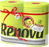 Hârtie igienică Renova, verde, 4 role