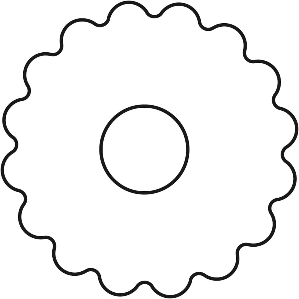 Formă de biscuiți originală Linzer cu ejector, formă de biscuiți cu gaură de 5 cm, formă de biscuiți de Crăciun, formă pentru biscuiți, biscuiți și fondant