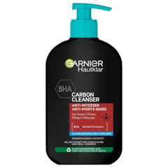 Garnier Charcoal Cleanser Gel detergente viso contro punti neri e brufoli 250ml Doccia e bagno Naty Shop