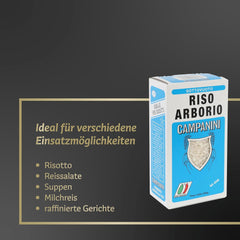 Riso Per Risotti Risera Campanini 500 g – Riso Per Risotti All'Italiana, Riso Arborio Riso, Risotto Cremoso
