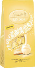 Lindt Chocolate LINDOR Balls Cheesecake Bomboane de Ciocolata Naty Shop 137 grame Ciocolata alba cu cheesecake