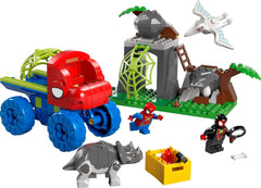 LEGO Marvel La squadra di Spidey in missione di salvataggio nel camion Dino Costruisce un'auto giocattolo per supereroi Set avventura per bambini 4+ Spidey e i suoi super amici 11199 Set da costruzione Acquista il negozio LEGO
