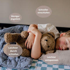 Coperta per neonati ponderata | 3,5Kg | 100X150Cm | Coperta terapeutica | Coperte ponderate | Coperta pesante (faccia di tigre blu, 3,5 Kg-100X150 Cm) BLENKZ Letti e Coperte.