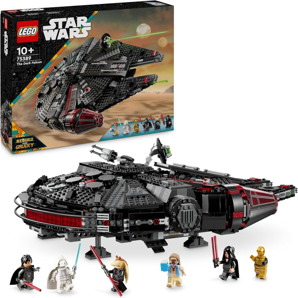 LEGO Star Wars Dark Millennium Falcon, Set astronave, Giocattolo da costruzione per bambini, Regalo di compleanno per ragazzi, ragazze e fan, Giocattolo d'avventura 75389 Set da costruzione Besuche den LEGO-Store Titolo predefinito