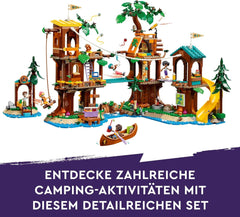 LEGO Friends Casa sull'albero al campo avventure, set da gioco per ragazze e ragazzi da 8 anni con 5 personaggi e 5 animali, idea regalo per giochi creativi, giocattoli sportivi, casa delle bambole 42631 Set da costruzione Besuche den LEGO-Store