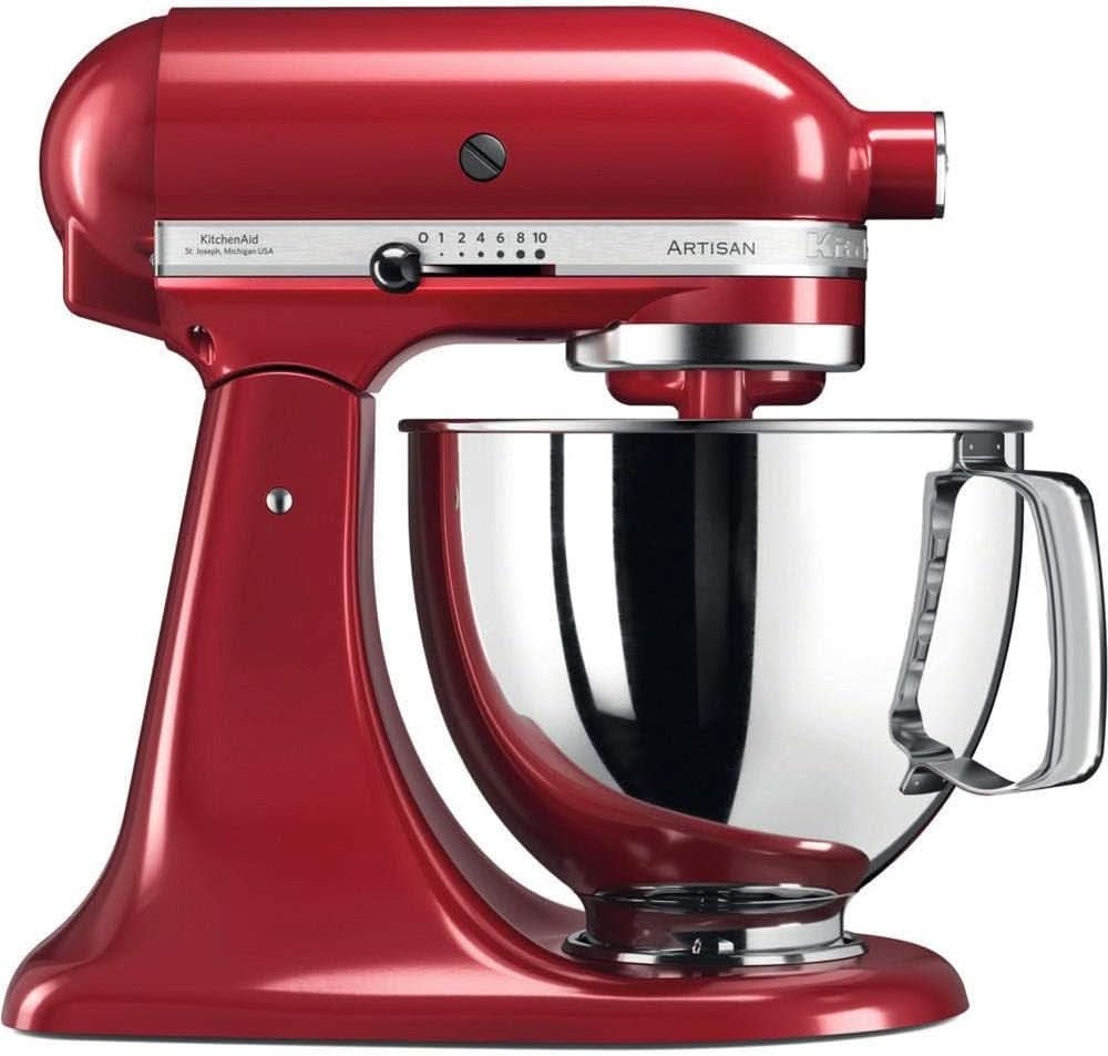 KitchenAid Artisan 5KSM125EER Robot da cucina, 300 W, 4,8 L Naty Shop Imperial Red