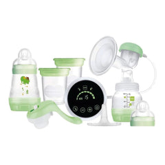 MAM Tiralatte elettrico e manuale 2 in 1, con 9 livelli di stimolazione, contiene 2 biberon, easy start, verde Accessori Alimentazione e Allattamento Bebe Naty Shop
