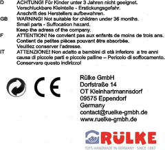 Giocattolo in legno Rülke 23112 Casa delle bambole, colori del legno, rosso Case delle bambole Naty Shop