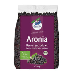 Aronia ORIGINAL fructe de aronia organice uscate 500 g | fructe de padure uscate delicat | vegan, fără conservanți, fără zahăr adăugat (conform legii) Produse deshidratate Naty Shop 500 G