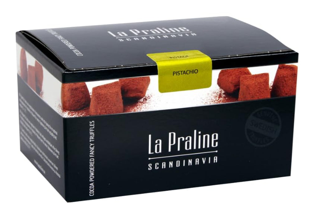 Tartufi al cioccolato La Praline con pistacchio 200g – Praline fatte a mano dalla Svezia, cioccolato di prima qualità