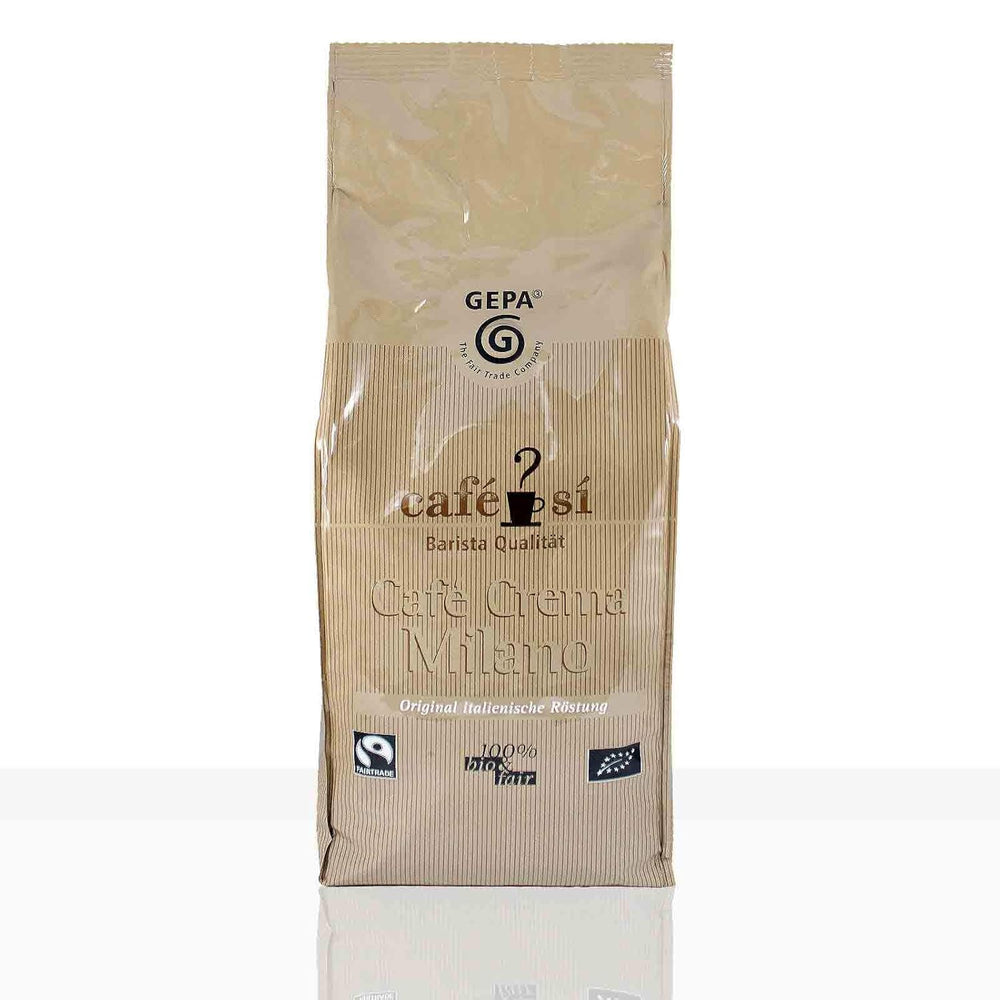 Cafe Si Cafe Crema Milano Fairtrade Coffee - 1kg boabe de cafea