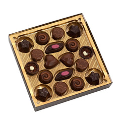 Lindt, scatola di cioccolatini con 18 praline ciascuna in 6 assortimenti, 90 grammi Naty Shop Chocolates