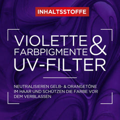 Mască de păr L'Oréal Paris Elvital pentru păr blond, evidențiat, gri, neutralizează tonurile galbene, Color Glanz Purple Deep Mask împotriva tonurilor galbene, 1 x 250 ml Masca de par Naty Shop