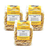 - Pasta di Riso Integrale Biologica Italiana Gluten Free, Formato Penne - pasta senza glutine, farina di riso integrale 100% biologica, ricca di fibre, vegana, confezione da 3 confezioni da 350 g