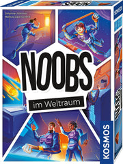 Kosmos 683771 Noobs - În spațiu, stăpâniți misiunile spațiale împreună, joc de cărți distractiv și comunicativ, pentru 3-5 jucători, cu vârsta de la 10 ani în sus, joc de petrecere, joc de călătorie, suvenir, mic cadou