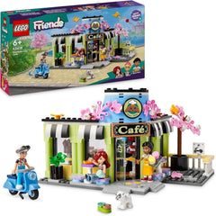 LEGO Friends Heartlake City Café, Giocattolo per bambini, Panetteria giocattolo, Idea regalo per ragazze e ragazzi dai 6 anni in su, Set di 3 personaggi da gioco e figura del cane 42618 Set da costruzione Besuche den LEGO-Store Titolo predefinito