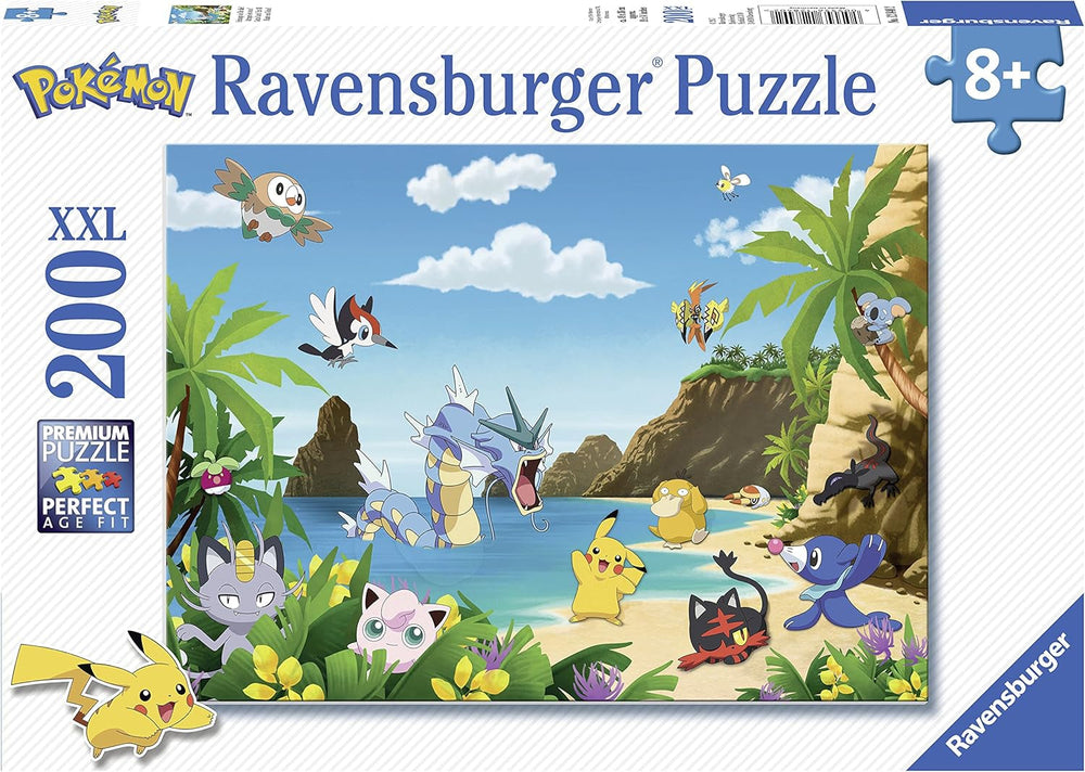Ravensburger puzzle pentru copii - 12840 Prinde-i pe toți! - Puzzle Pokémon pentru copii începând cu vârsta de 8 ani, cu 200 de piese în format XXL Puzzle Naty Shop Titlu implicit