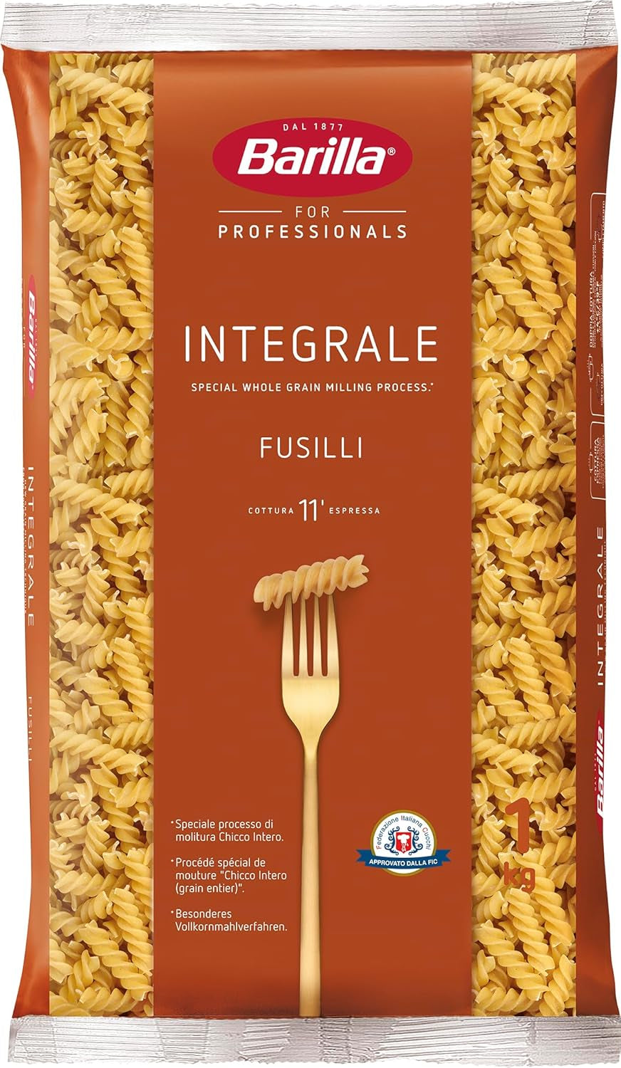 Fusilli Integrali Barilla Pasta Integrale – 1 kg