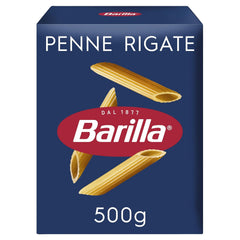 Pasta Barilla Classica Penne Rigate Nr. 73 di semola di grano duro di alta qualità, sempre al dente (1 x 500 g)