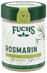 Fuchs Gewürze - Rosmarin gemahlen - zum Würzen von Fisch, Fleisch und Gemüse - natürliche Zutaten - 30 g in wiederverwendbarer, recyclebarer Dose
