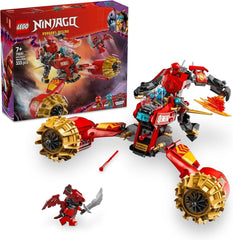 Mech Storm Rider di LEGO NINJAGO Kai - Moto giocattolo volante con 3 minifigure - Mech con testa, braccia e gambe mobili - Giocattolo da costruzione - Regalo per ragazzi e ragazze dai 7 anni in su 71830 Set da costruzione Besuche den LEGO-Store Titolo predefinito