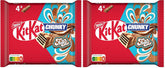 Nestlé Chunky Funky Crispy Wafer al cioccolato al latte Confezione multipla da 2 confezioni (4 x 40 g ciascuno)
