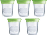 MAM Set 5 contenitori per latte e pappe, in plastica, senza Bpa e Bps Accessori Alimentazione e Allattamento Bebe Naty Shop