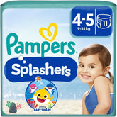 Pannolini Pampers per bambini taglia 4-5, Splashers, Naty Shop Pannolini da bagno usa e getta per la protezione dell'acqua sicura mamma e bambino 4-5 (11 pezzi)