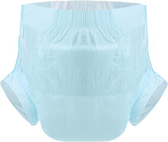 CutiePlusU Pannolini per adulti, confezione da 10 mutandine per incontinenza usa e getta con passanti per donne e uomini, massima assorbenza durante la notte - Blu (taglia grande 94-119 cm)