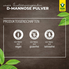 Raab Vitalfood® D-Mannosio in polvere (220 G) - Frei Von Zusätzen, Vegan, Glutenfrei, Gut Löslich, Mit Meßlöffel in Der Dose, Vorratspackung, 100% D-Mannosio (Gewonnen Aus Mais) Dolcificanti Naty Shop