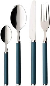 Villeroy & Boch Play Green Garden set posate 24 pezzi, 6 persone Kitchen Naty Shop Green 24 pezzi