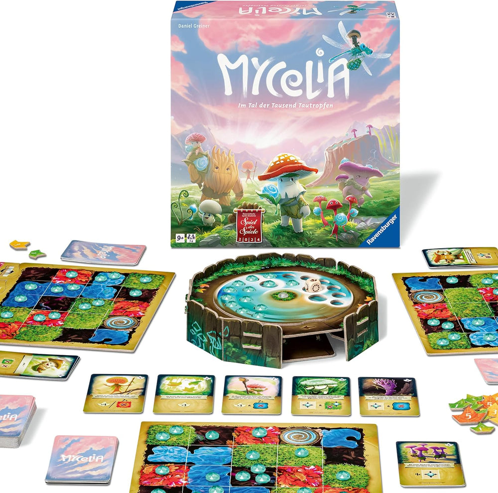 Ravensburger 27489 - Mycelia - Gioco di costruzione di mazzi per famiglie, gioco da tavolo per adulti e bambini 9+ - Semplice gioco di strategia per 1-4 giocatori