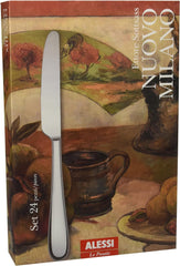 Alessi 5180S24M Nuovo Milano Set de tacâmuri monobloc 24 piese din oțel inoxidabil lustruit 18/10 Bucatarie Naty Shop