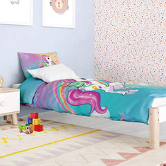 Lenjerie de pat pentru fetite, diverse modele specifice, microfibre din poliester Lenjerie de pat - copii Naty Shop