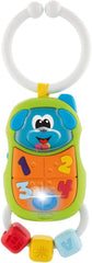 Chicco 00009708000000 Puppy telefon, multicolor, 3 Jucarii Bebe Naty Shop Telefon pentru căței